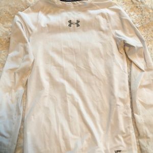 Boys white Under Armour shirt